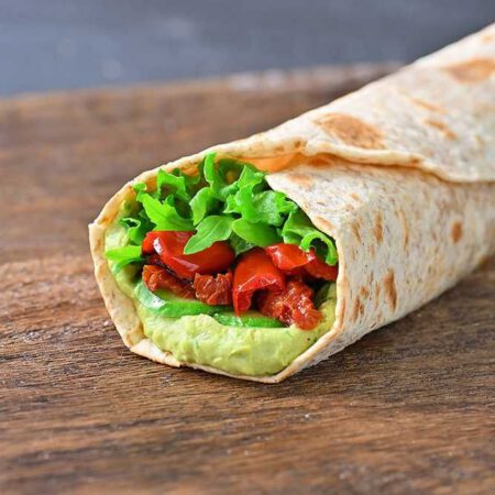 Hommos Pesto Wrap
